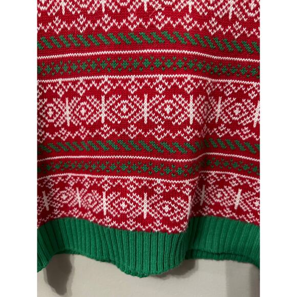 UGLY Holiday 33 Degrees Holiday Reverse Sequin Sweater Medium - Picture 6 of 7